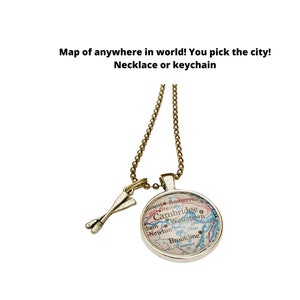 Roeiketting / sieraden bemanning / aangepaste kaart hanger ketting / regatta-sieraden / Head of the Charles-sieraden / Dad Vails / Henley Regatta /