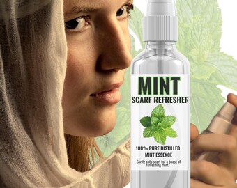 Mint Scarf Refresher Mist | Pure Distilled Mint Essence for Head Coverings
