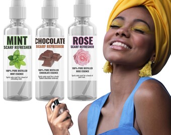 Turban Refresher Mist: Rose, Mint, Chocolate Scarf Scents