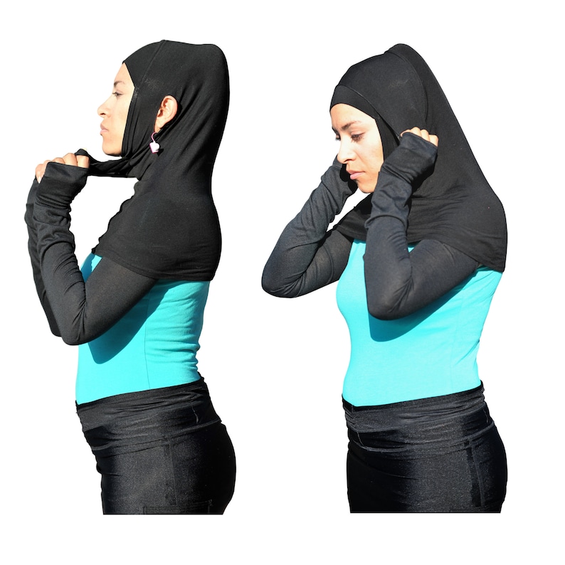 Hijab with Pocket, Hijab for Bluetooth, Hijab for Face Masks, Hijab for Airpods, Hijab for Hearing Aids, Hijab for Glasses, Exercise Hijab, image 6