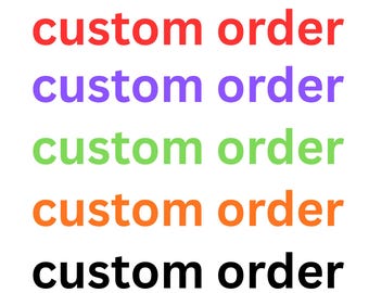Custom Order - May 21 2026