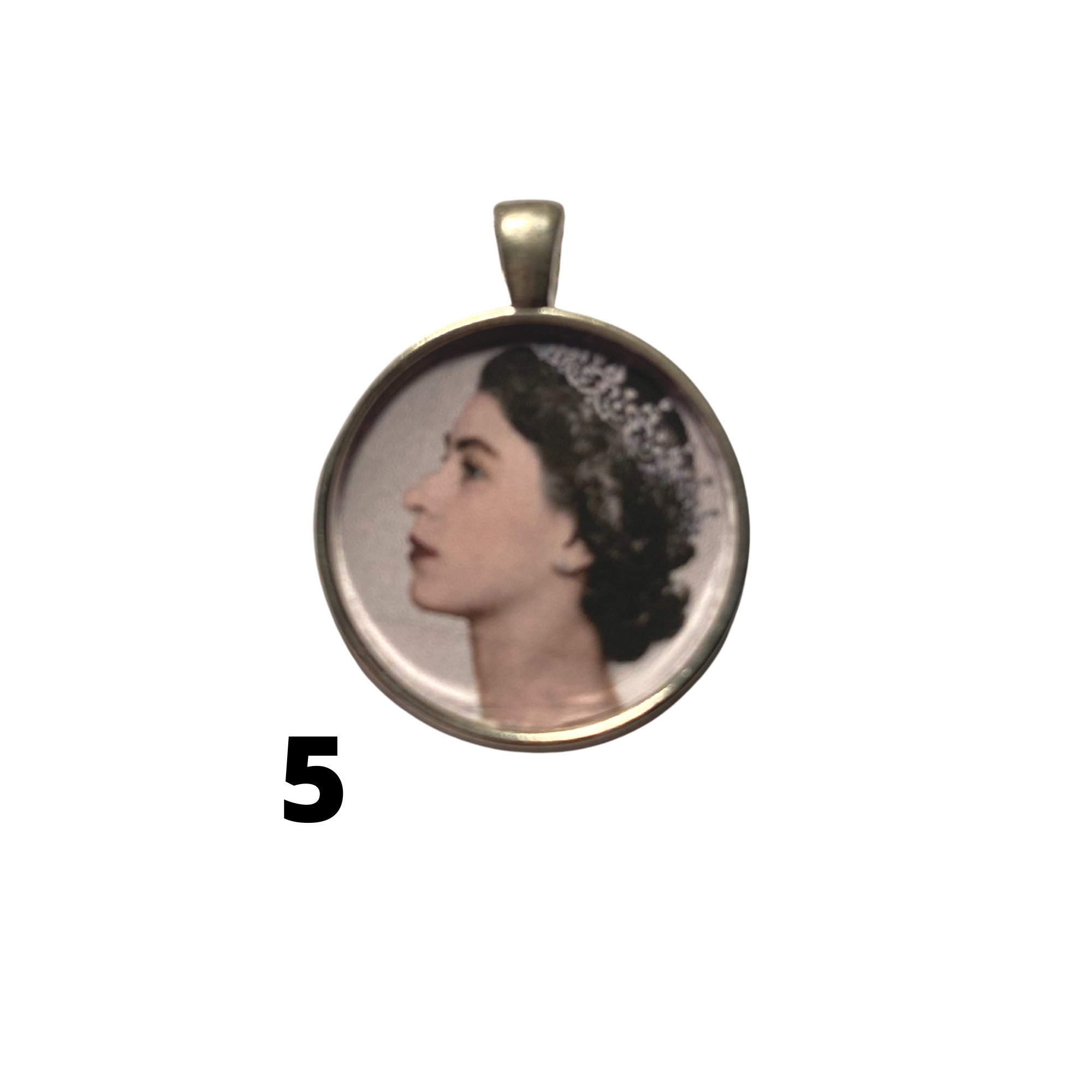 Queen Elizabeth Pendant, Queen of England Jewelry, Long Live the Queen