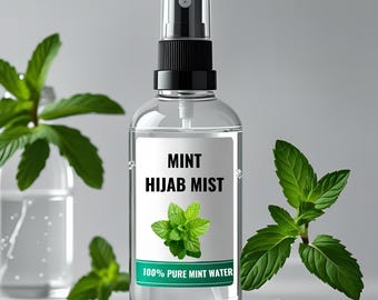 Mint Hijab Mist: Natural Odor Eliminator & Refresher