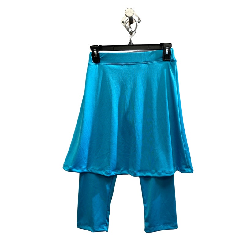 Swim Leggings W Attached Skirt, Mini Flared Skirt With Leggings, Quick