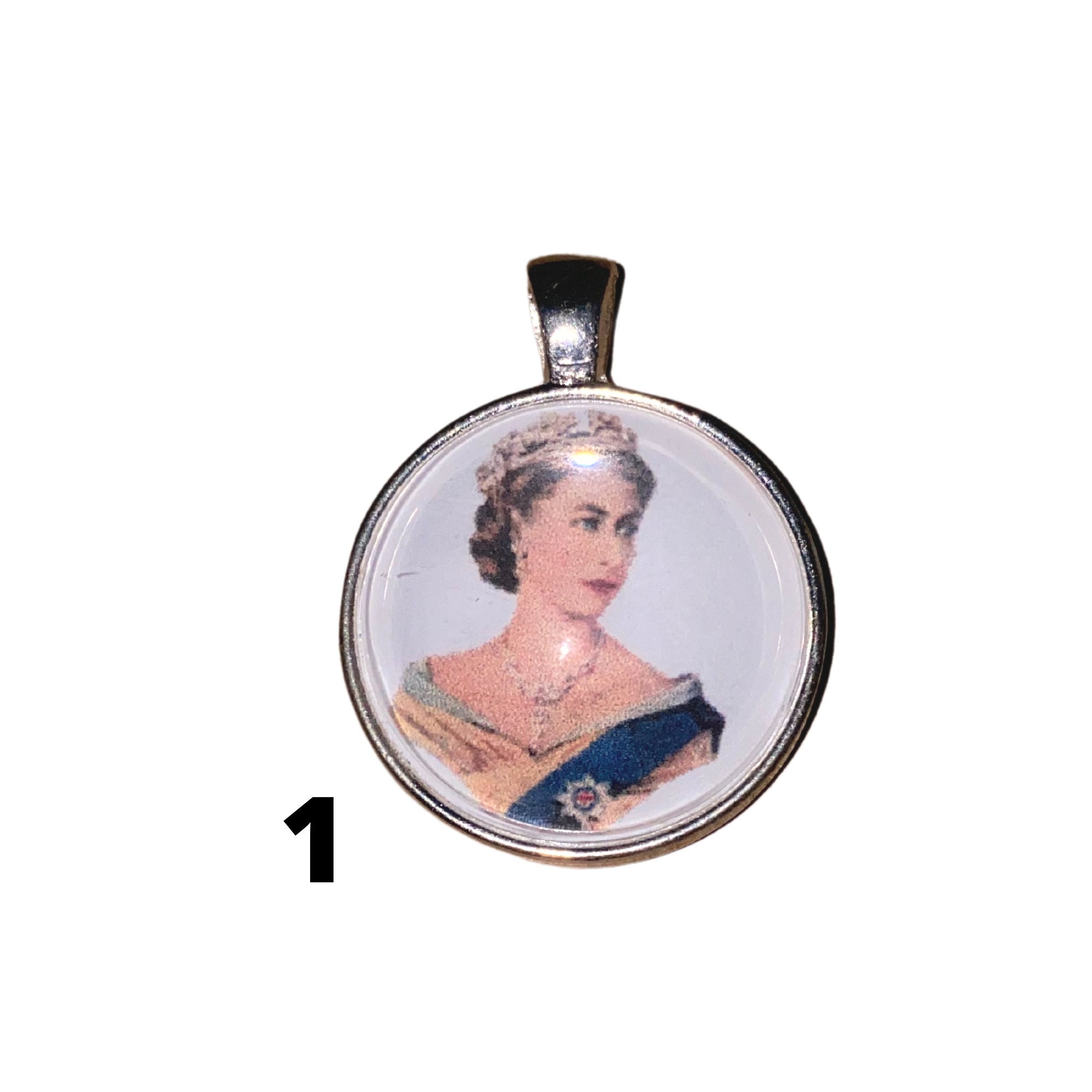 Queen Elizabeth Pendant, Queen of England Jewelry, Long Live the Queen