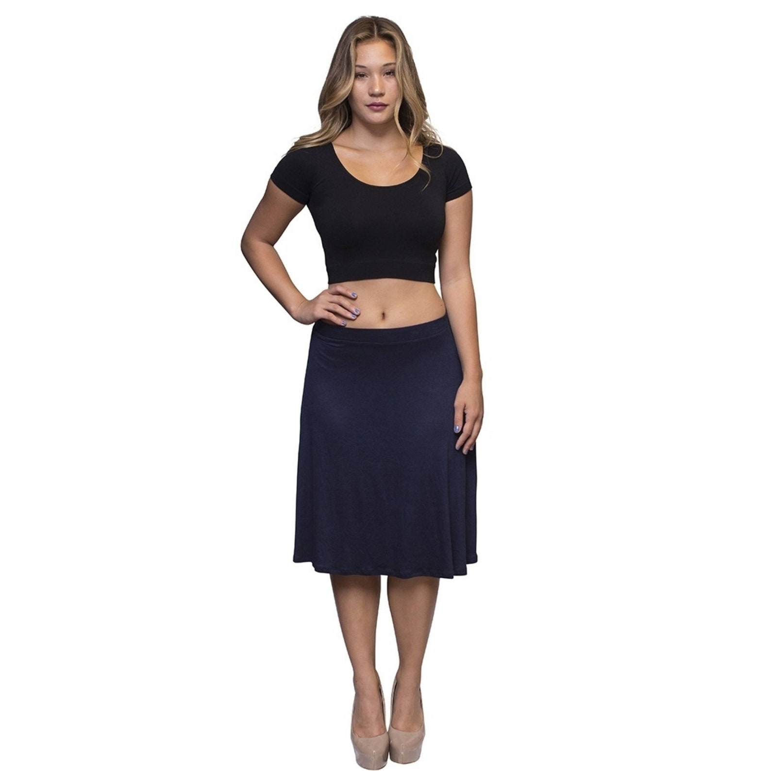 Navy Blue School Skirt, Longer School Uniform, Elementary School Skirt