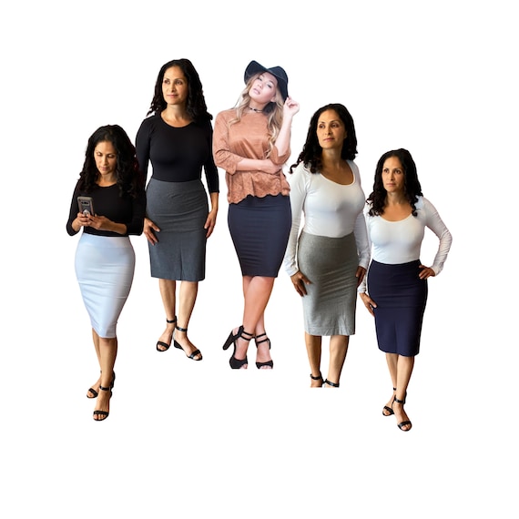 Plus size top pencil skirt online
