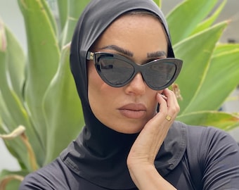 Modest Swim Hijab: UPF 50+ Full Coverage - Made in USA