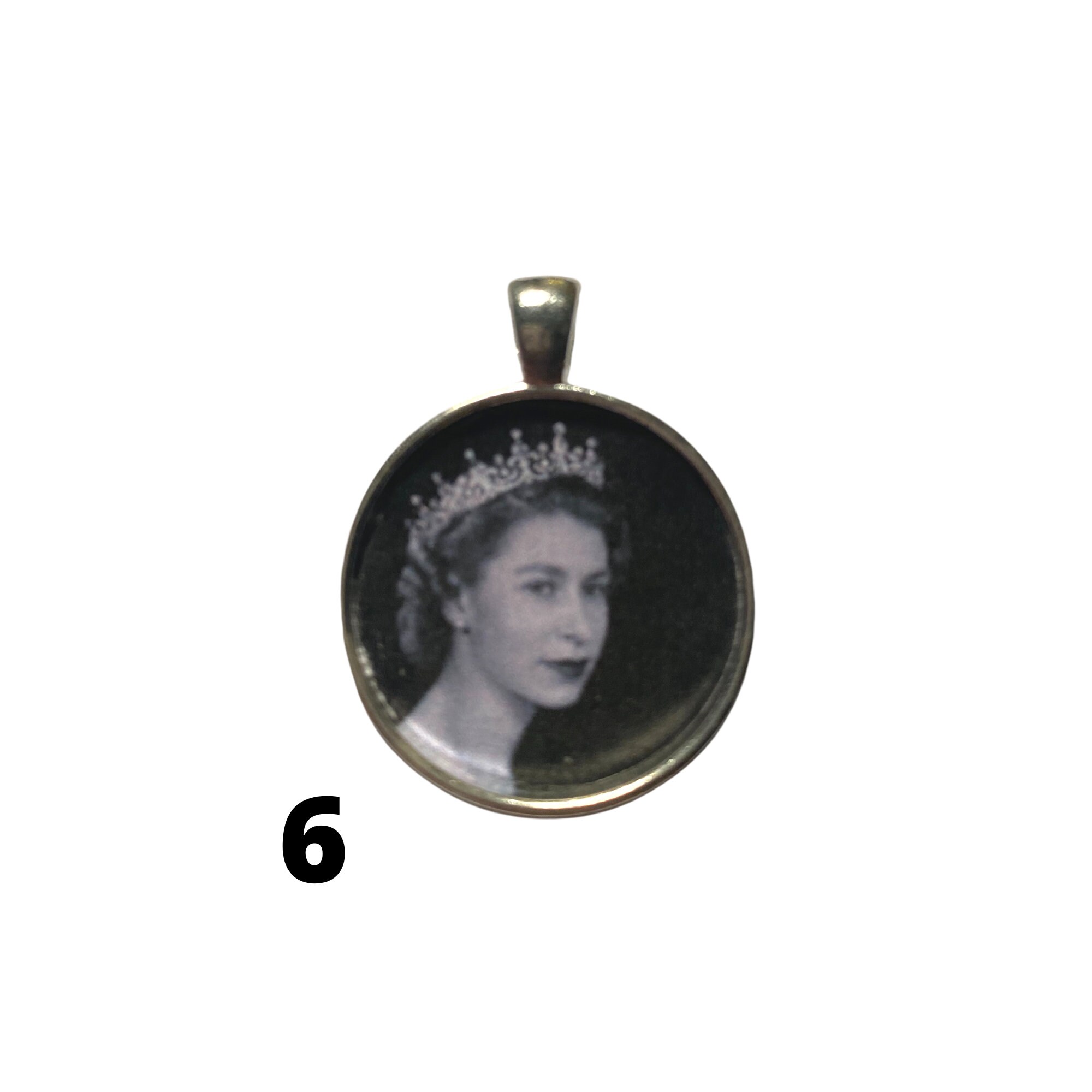 Queen Elizabeth Pendant, Queen of England Jewelry, Long Live the Queen