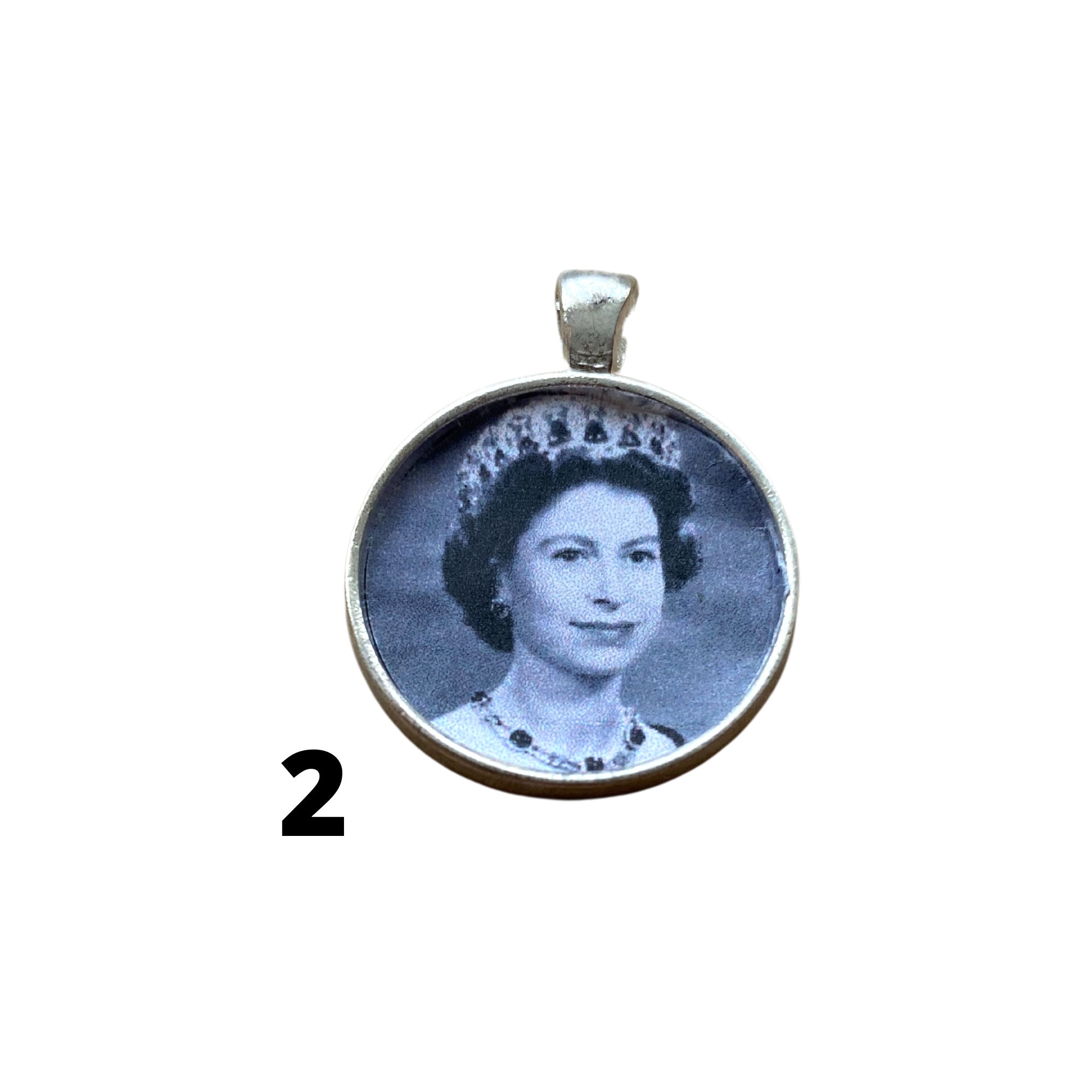 Queen Elizabeth Pendant, Queen of England Jewelry, Long Live the Queen