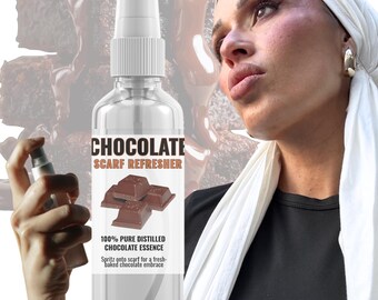 Chocolate Indulgence Scarf Refresher Mist: Natural Odor Eliminator for tichel  mitapachat head scarf headwrap