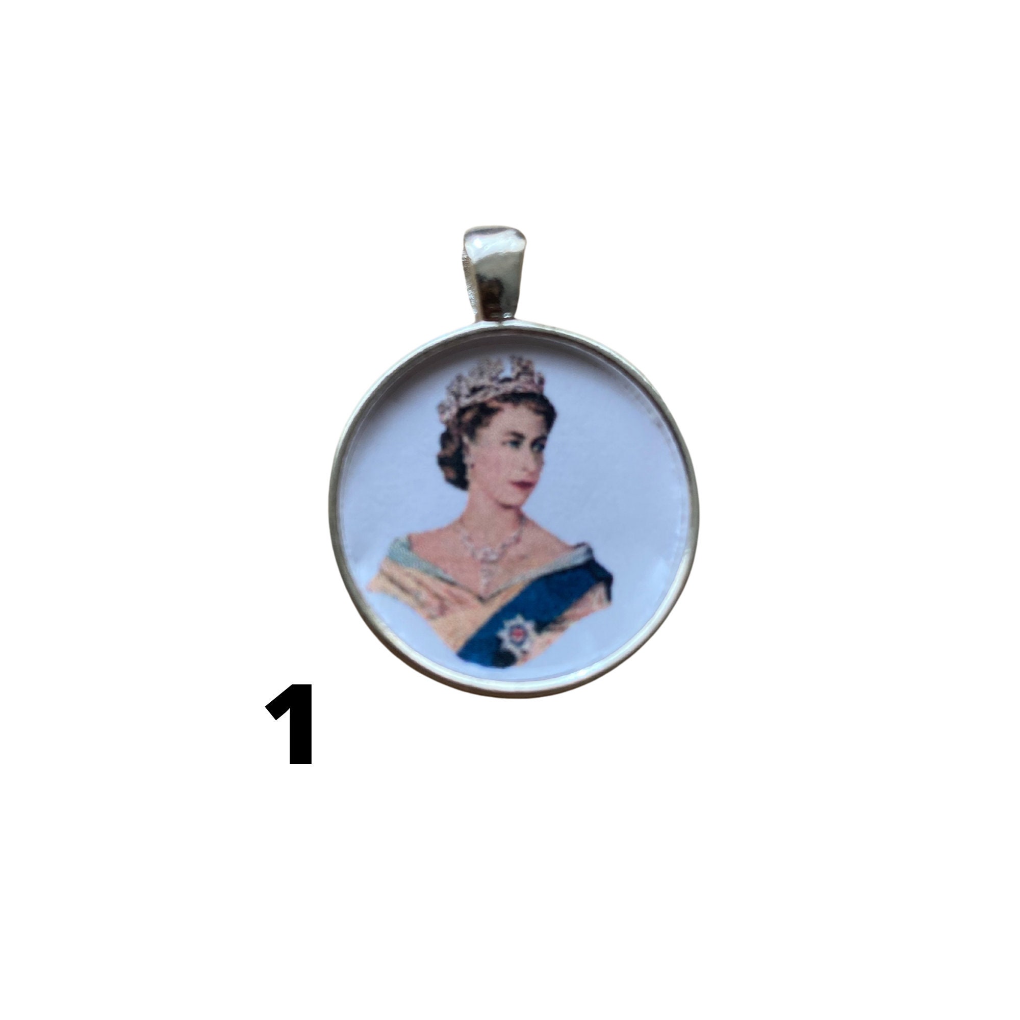 Queen Elizabeth Pendant, Queen of England Jewelry, Long Live the Queen