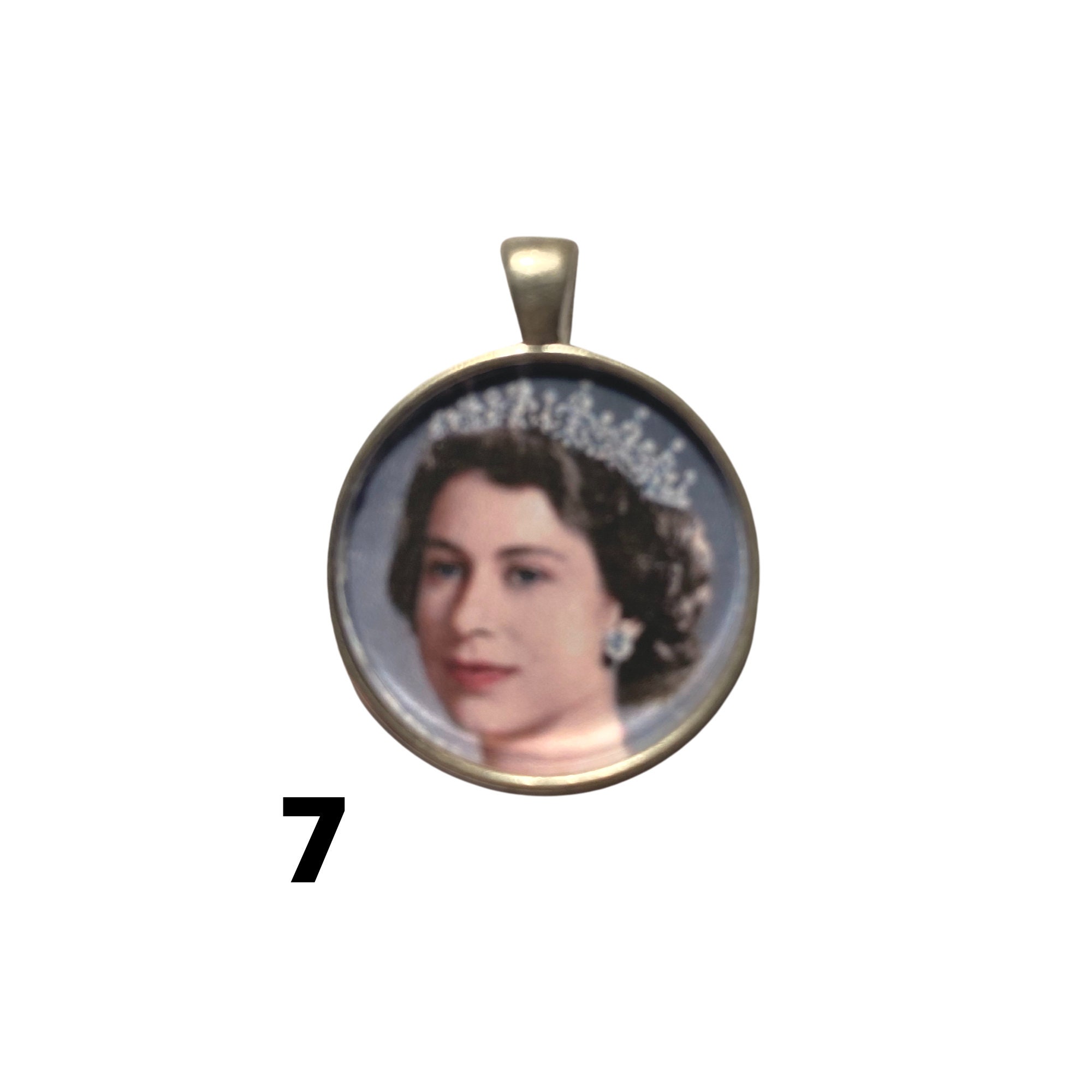 Queen Elizabeth Pendant, Queen of England Jewelry, Long Live the Queen