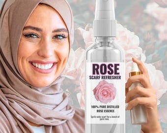 Rose Hijab Mist: Natural Odor Eliminator & Refresher