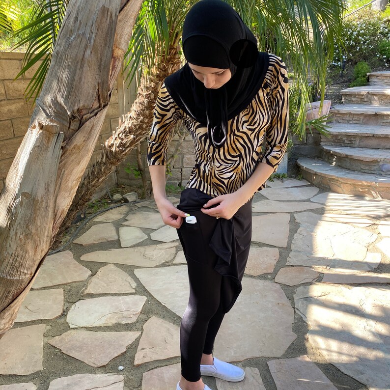 Super Lightweight Extra Long Skirted Leggings Swimwear Modest Swim