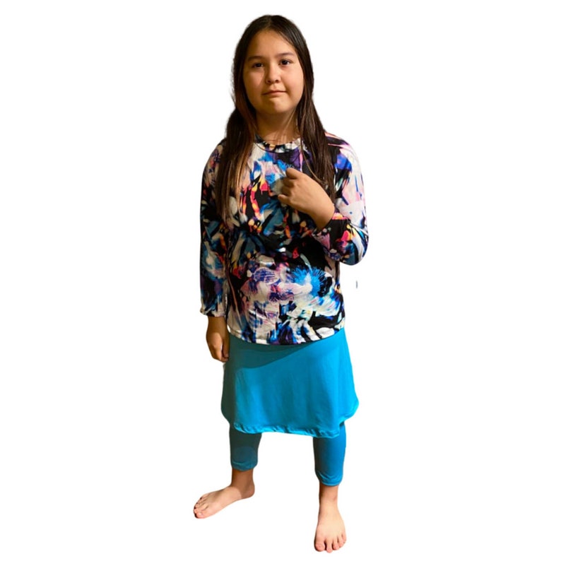 Mix /& Match Sz S-XXL Islamic Girls Burkini Complete Swim Set swim skirt with leggings Girls Modest Swimwear swim shirt Tznuit Swimsuit