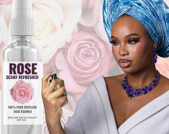 Rose Scarf Refresher Mist: 100% Pure Distilled Rose Essence