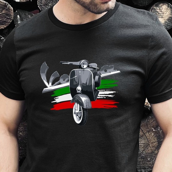 Vespa Design, Vespa T-shirt, retro vespa, scooter t-shirt, Italy shirt