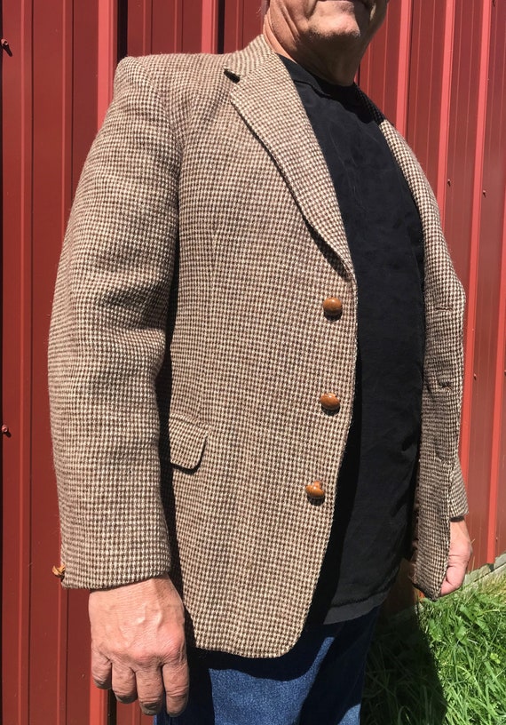 Wool tweed vintage 1960s coat - image 1