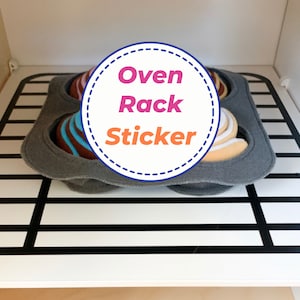 Oven Rack, Play Kitchen Stickers Decal, Fits on Ikea Duktig