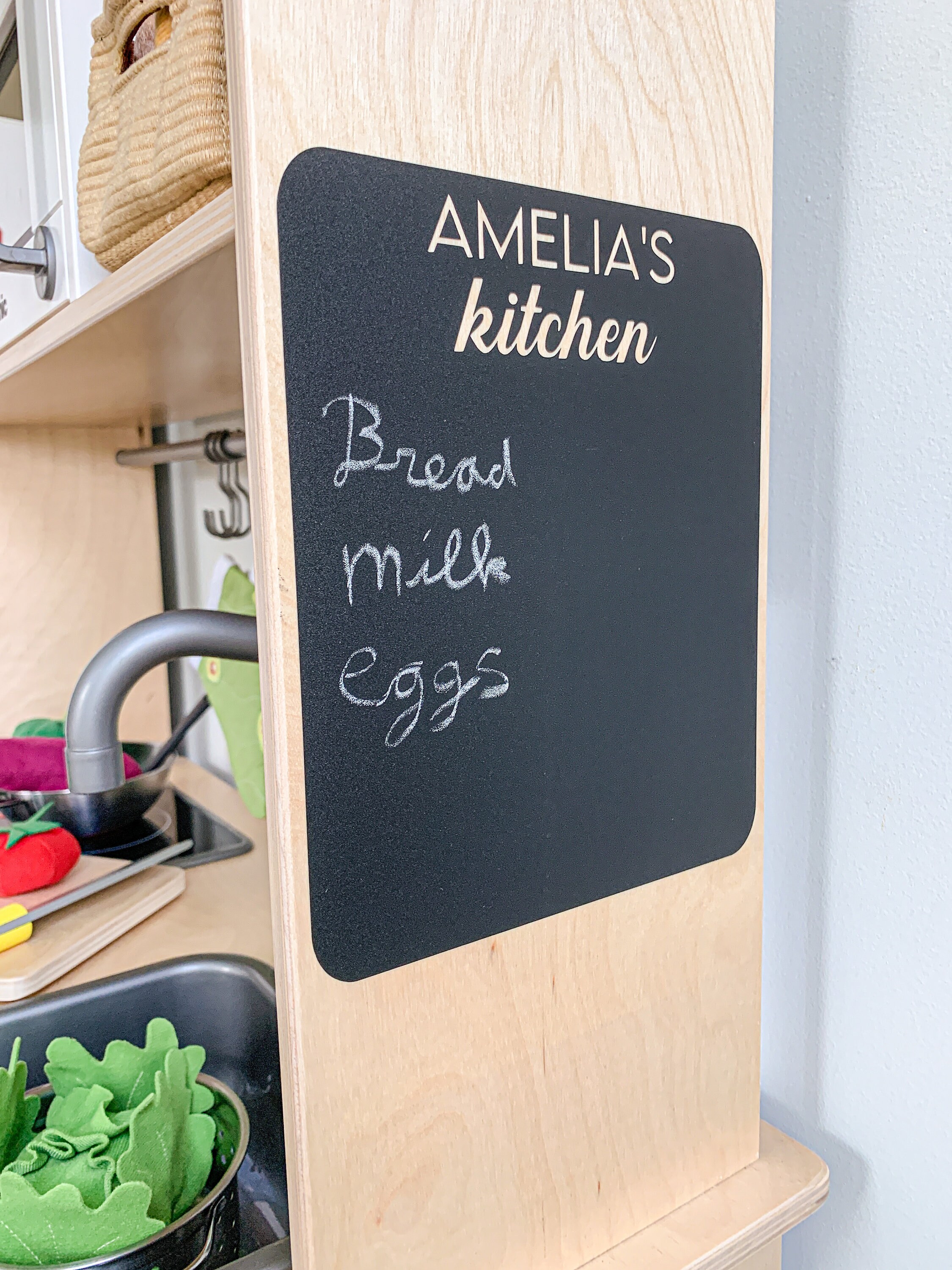 Mini Chalkboard Sticker, Play Kitchen Stickers, 3 Types, Fits on Ikea ...
