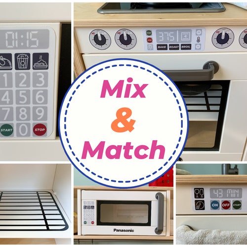 Play Kitchen Stickers Decal Set Bundle Value Fits on Ikea Etsy