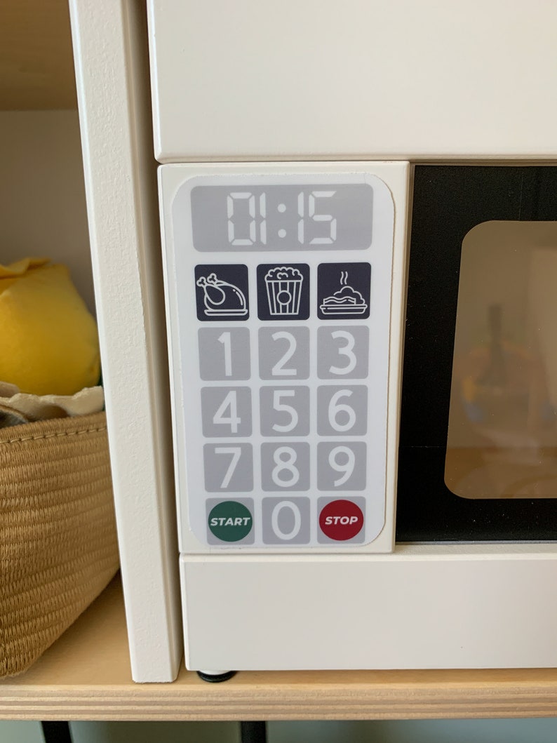 Play Kitchen Stickers Decal Set Mix and Match Fits on Ikea Etsy