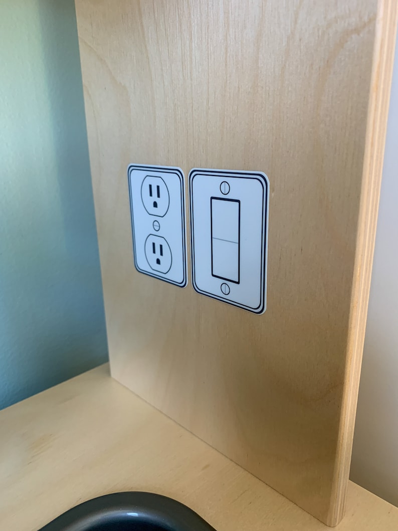 Play Kitchen Sticker Decal Fridge Water/ice Dispenser Play - Etsy