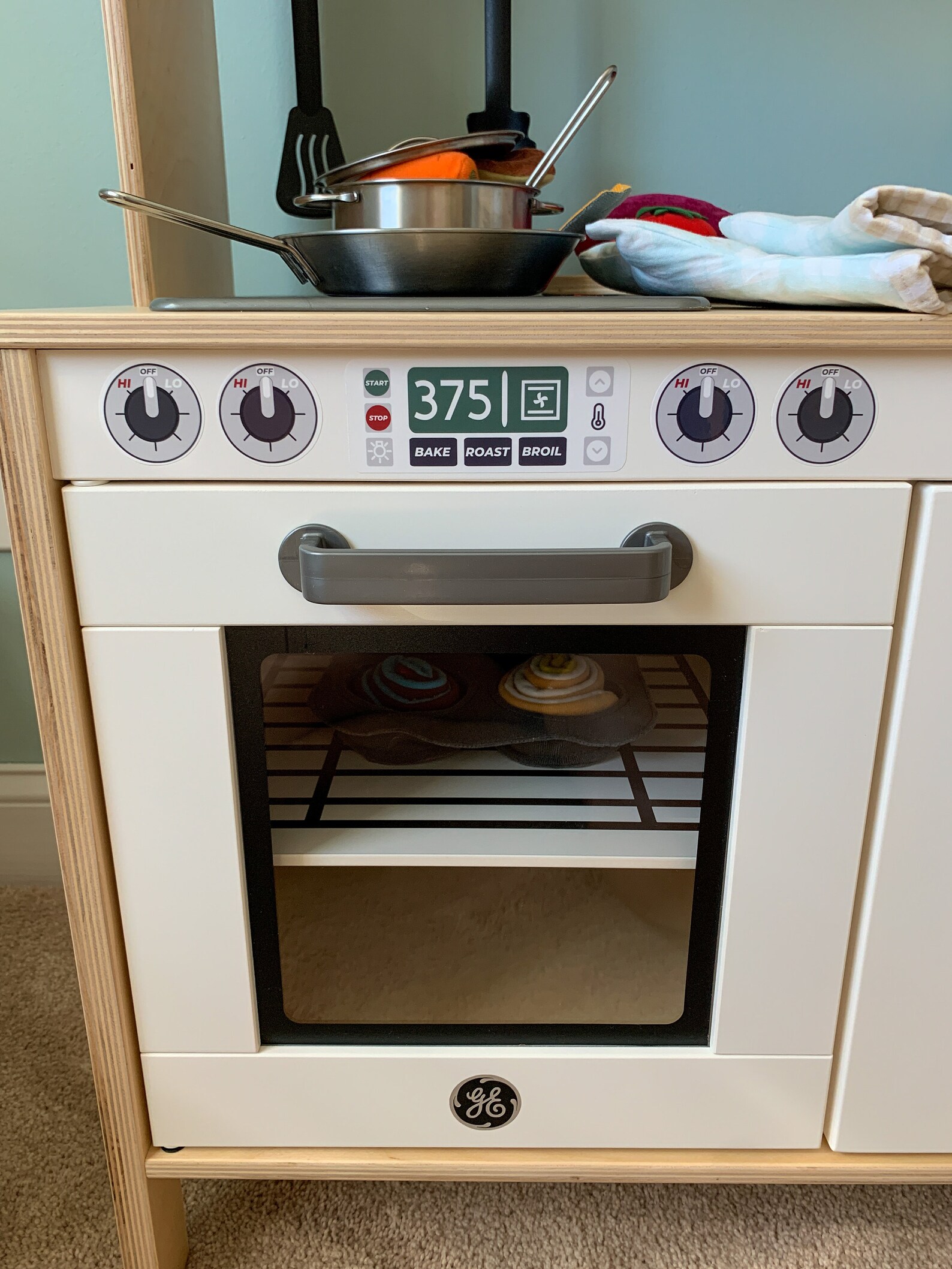 Play Kitchen Stickers Decal Set Mix and Match Fits on Ikea Etsy