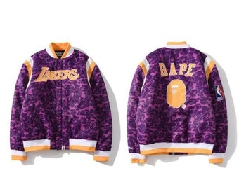 lakers bape jacket