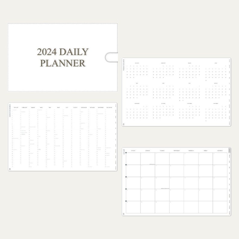 2024 Digital Planner for Goodnotes, Notability, PDF Editor, Hyperlinks