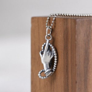 Sterling Silver Buddha Palm Pendant Charm, Buddha Beads Charm, Buddha Hand Charm, Mudra Hand Pendant