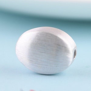 Sterling Silver Beads, Silver Spacer Beads, Bracelet Spacer Beads, Necklace Spacer Beads,Sterling Silver Oval Beads