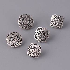 Sterling Silver Celtic Knot Buttons,Sterling Silver Button Clasps