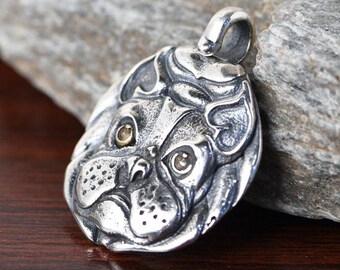 Wanda Silver Collana Ciondolo Bulldog Francese In Argento Sterling 925 - Gioiello Per Donna, Catena 40 Cm, Fatto In Spagna