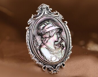 Pendentif Vintage Gros Modèle En Métal Peint Bronze - Occasion