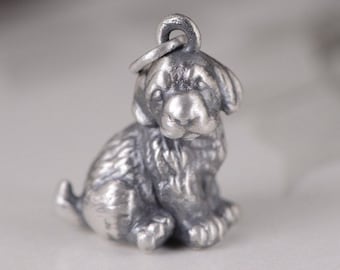 990 Sterling Silver French Bulldog Charm, French Bulldog Necklace Pendant, French Bulldog Jewelry