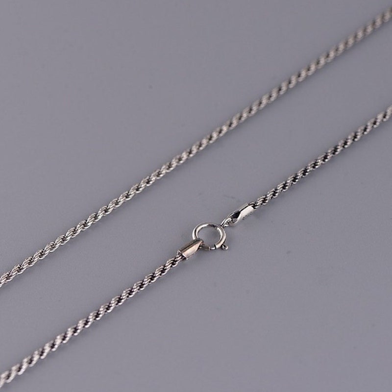 Silver Rope Chain - Etsy