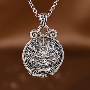 Sterling Silber Satan Anhänger Charme, Teufel Anhänger, Luzifer Anhänger, Dämon Anhänger, Medaillon Anhänger, Gothic Schmuck, Geschenk für ihn