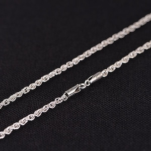 Sterling Silver Wheat Chain 2mm/3mm, Length 60-80cm, Spiga Chain, Wheat Chain Necklace
