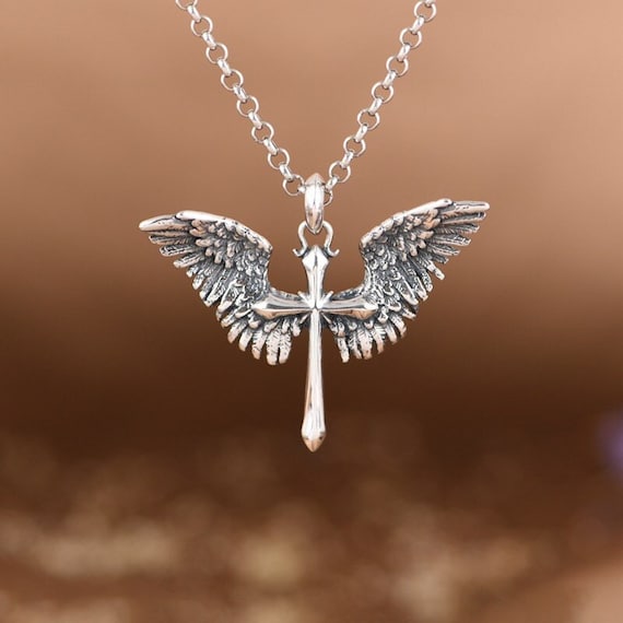 Sterling Silver Angel Wings Large Pendant Sterling Silver Angel Wings Large Pendant