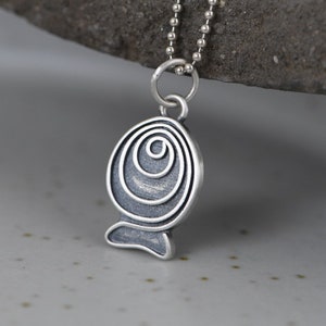 Sterling Silver Koi Fish Necklace Pendant, Koi Fish Pendant Charm, Good Luck Fish Charm 23*12mm