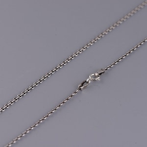 Sterling Silver Cable Chain 2mm 16-24&#39;&#39;, Vintage Cable Chain, Cable Chain Necklace, Thin Cable Chain, Chain For Women, Oval Cable Link Chain