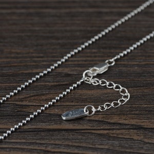 Sterling Silver Ball Chain 1.5mm, Length 16-24inch, Ball Chain Necklace, Silver Bead Chain, Bead Chain Necklace