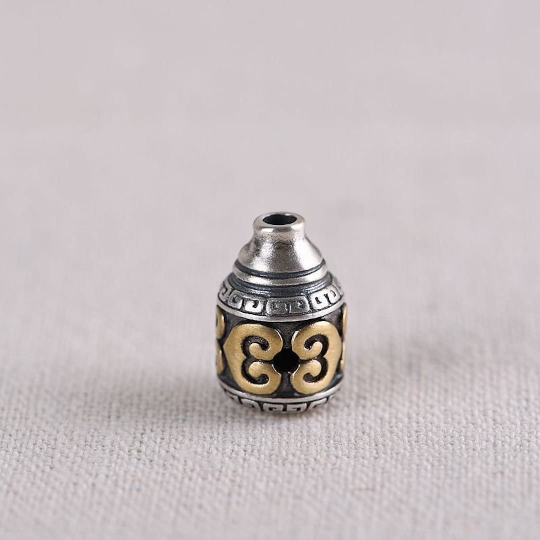 Sterling Silver Guru Bead Sterling Silver Prayer Beads Etsy