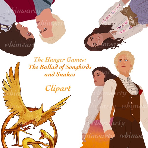 THG Clip Art, Digital Art, Peeta, Katniss, Snow, Lucy Gray, PNG