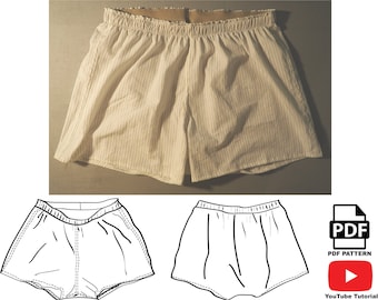 Mens boxer shorts sewing pattern cheap