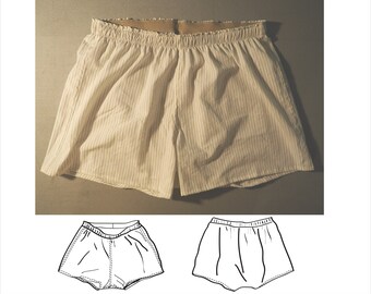 patterned boxer shorts