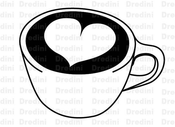 Download Latte Art 2 Svg Latte Heart Svg Cofee Shop Coffee Clipart Etsy