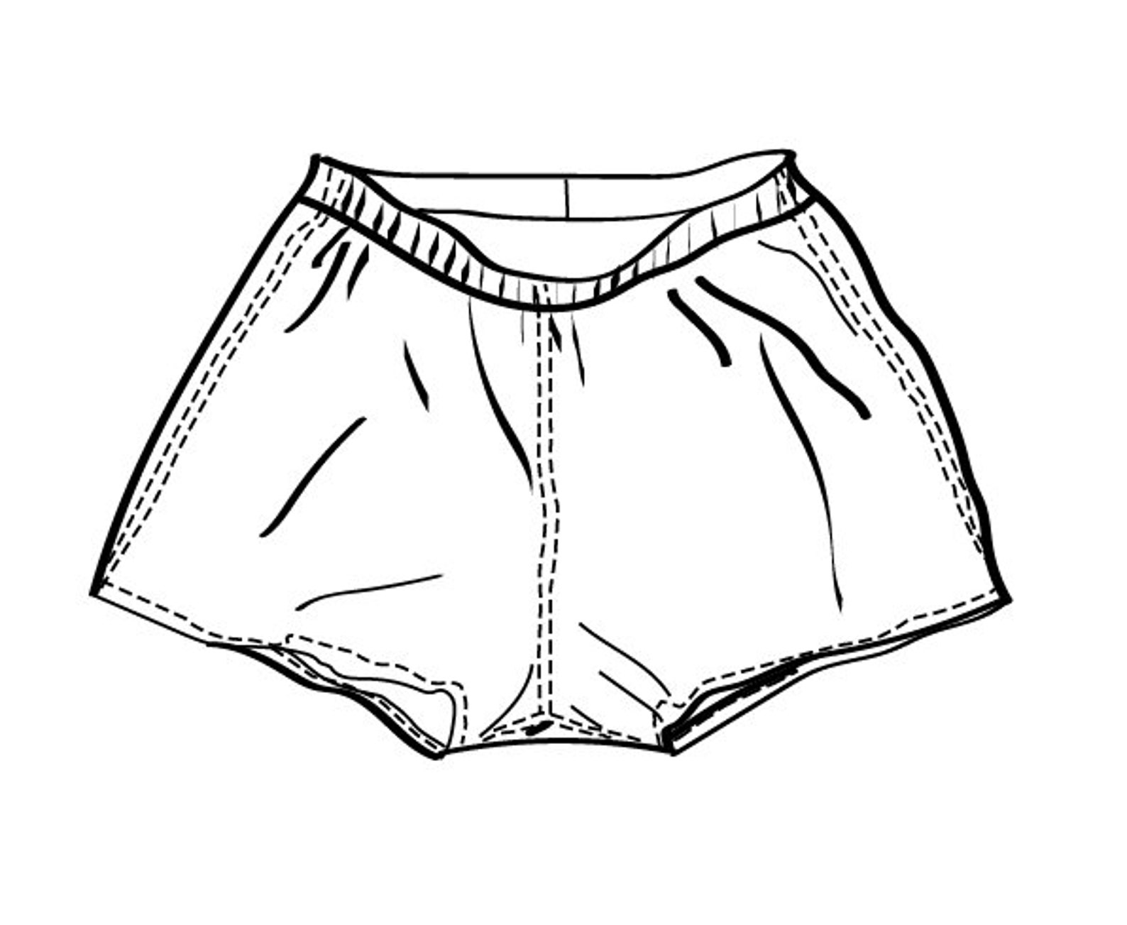 Boxer Shorts PDF Sewing Pattern and Instructions Digital With Etsy France